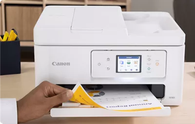 PIXMA TR7820 - Person Retrieving a Two-Sided Print