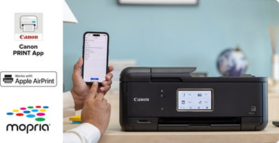 PIXMA TR8620a - Person Printing from Mobile Phone