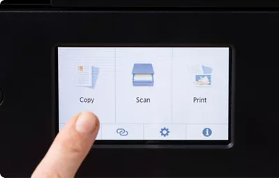 PIXMA TS9520a - Person Using Touch Screen