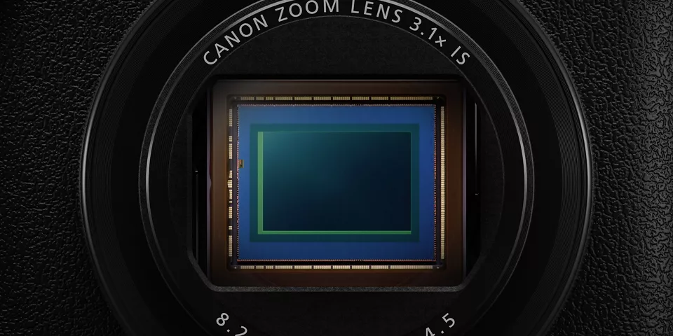 PowerShot V1 - Primer plano del sensor
