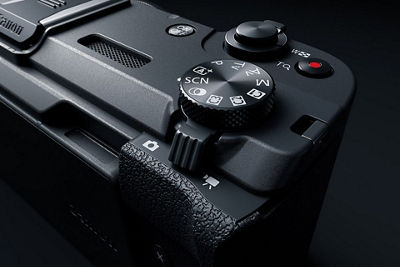 PowerShot V1 - Close Up of Shooting Mode Wheel