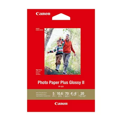 Photo Paper Plus Glossy II - PP-301 - 4" x 6" (20 Sheets)