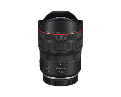 RF10-20mm F4 L IS STM - Front View with Dust Cap On