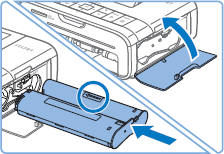 Load Ink and Paper Cassette in the SELPHY CP1200 Printer