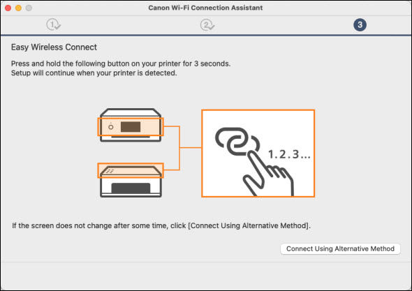 Press and hold the Wireless Connect button for 3 seconds