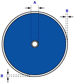 Print Area for Printable Discs - TS9120
