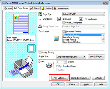 Disable the paper source setting of the application software - Windows