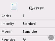 Setting Items for Copying - TS7720