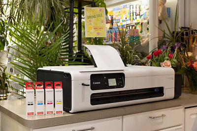 Large Format Printer on a Desk