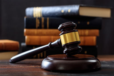 Jusge Mallet with Legal Books in the Background