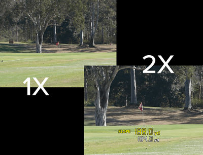 PowerShot GOLF - Different Zoom