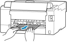 Remove Jammed Paper from the Rear Side of the Printer - GX5020
