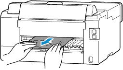 Remove Jammed Paper from the Rear Side of the Printer - GX5020