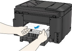 Support Code 1313 Appears (Paper Jammed Inside Rear Cover as Printer ...