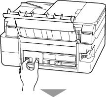 Removing Jammed Paper from the Rear Side - TR7020 / TR7020a / TR7022 ...