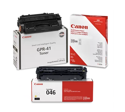 Photo of ink cartridges and their boxes.