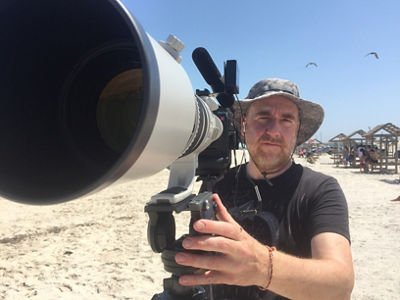 Torsten Lapp with his EOS-1D C camera