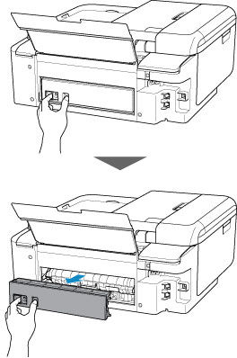 Removing Jammed Paper from the Rear Side - TR8620 / TR8620a / TR8622 ...