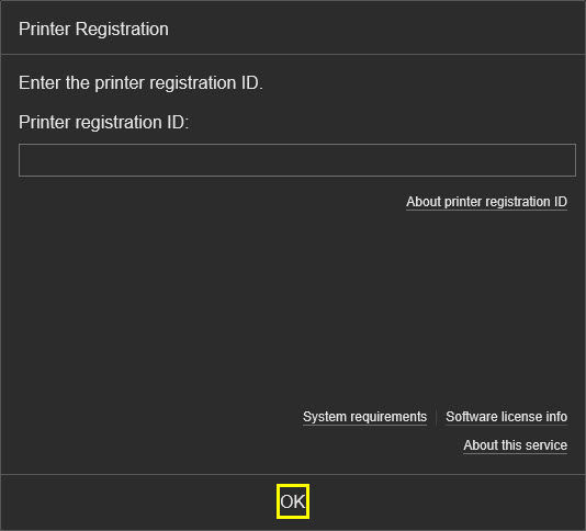 Printer registration.