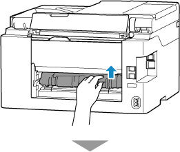 Remove Jammed Paper from the Rear Side - GX4020