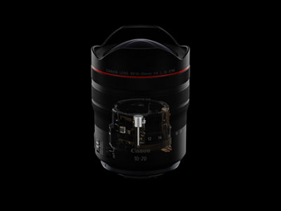 RF10-20mm F4 L IS STM - Front X-ray View