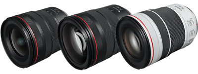 Group of F4 L Zoom Lenses