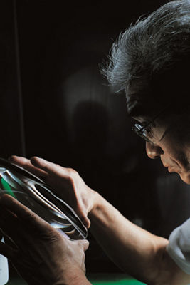 Person Working on an RF Lens