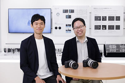 Taiki Honma - Electrical Designer and Kunihiko Sasaki - Mechanism Designer Posing for a Picture