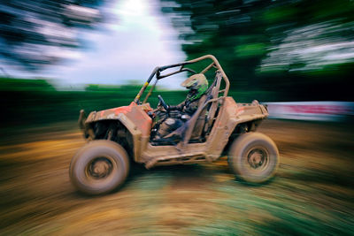 Person Riding a Dirt Bugee