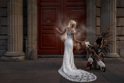 Picture of a Person in White Dress