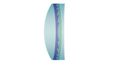 Side View of a Lens Drawing