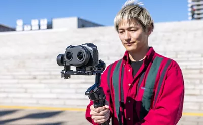 Person Using a Camera on a Gimbal