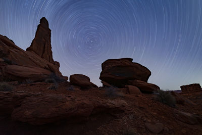 Rock Formation at Night