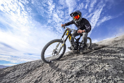 Motorcycle Rider on a Motorcycle