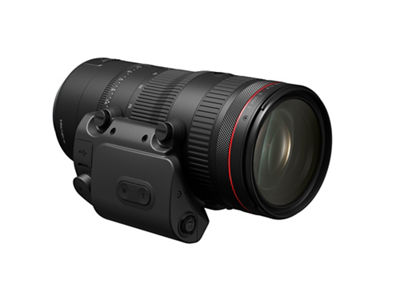RF24-105mm F2.8 L IS USM Z - 3Q View With Power Zoom Adapter PZ-E2B Attached