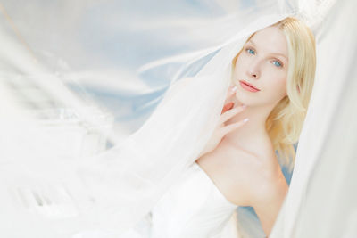 Bride Posing for a Picture