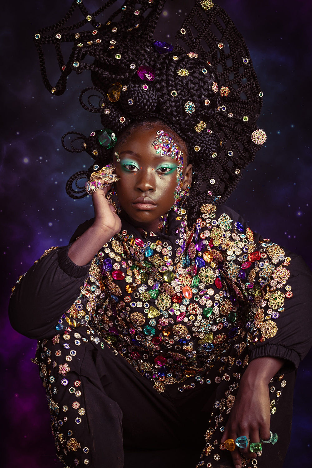 Model Posing for a Picture