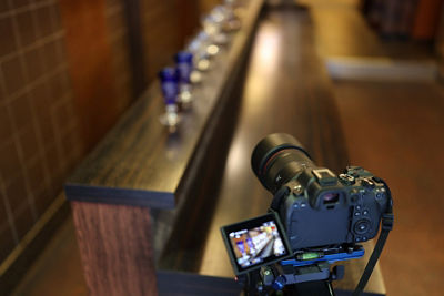 Camera Taking Picture of a Bar