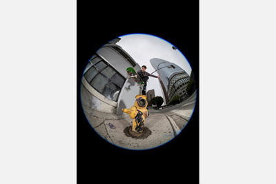 Fisheye Skateboarder