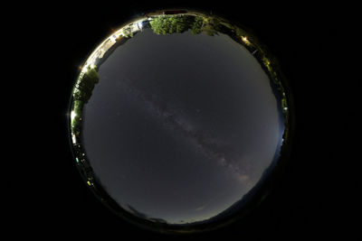 Fisheye View of a Street
