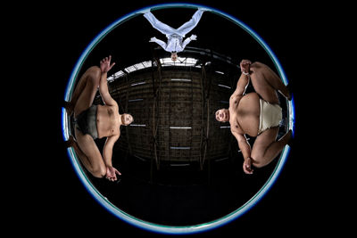 Person Jumping with a Ball