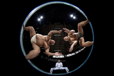 Fisheye View of a Street