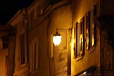 Light Fixture Attached to a Building