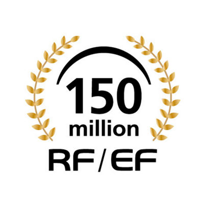Canon 150 Million Milestone RF/EF Logo