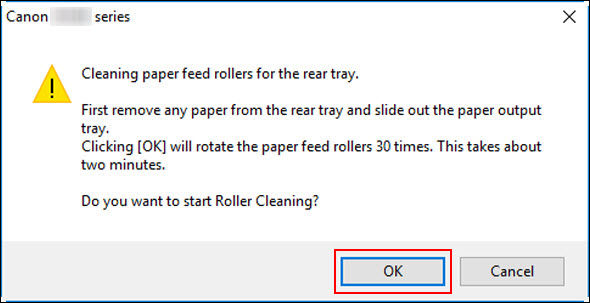 Cleaning the Paper Feed Rollers from a Windows PC - G2260 / G3260