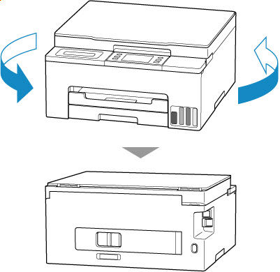 Remove Jammed Paper from the Rear Side - GX1020