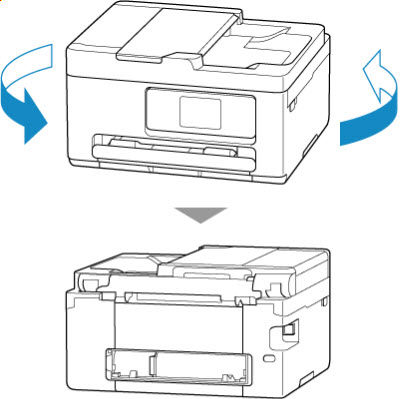 Remove Jammed Paper from the Rear Side - TR7820