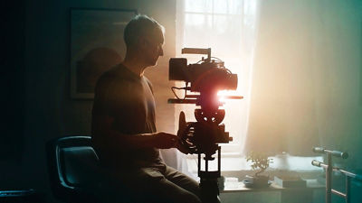 Man with a cinema camera