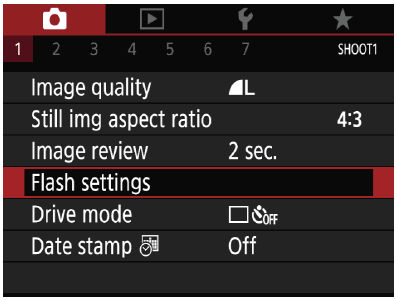 Configuring Flash Settings SX70 HS