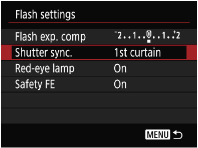 Configuring Flash Settings SX70 HS